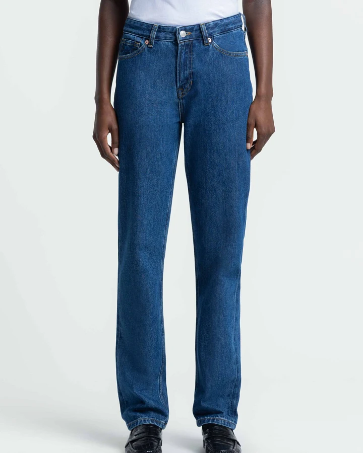 Kings of Indigo Damen vegan Jeans Inoe Natur Dunkel Washed