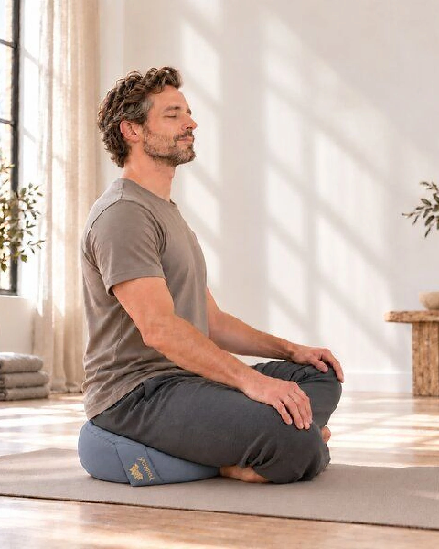 Yosana Yogakissen rund, Meditationskissen 30x15cm – Ansicht 4