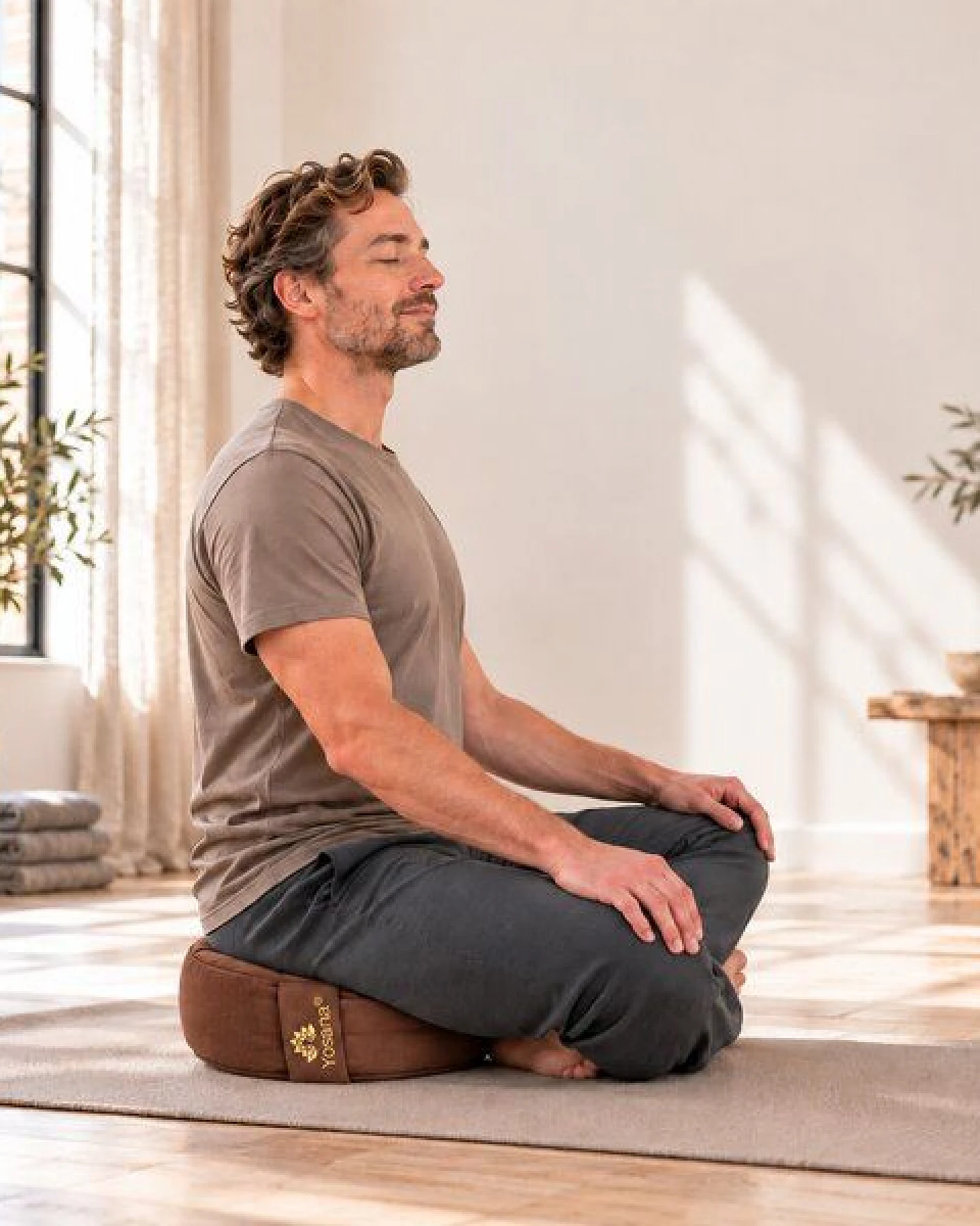 Yosana Yogakissen rund, Meditationskissen 30x15cm – Ansicht 4