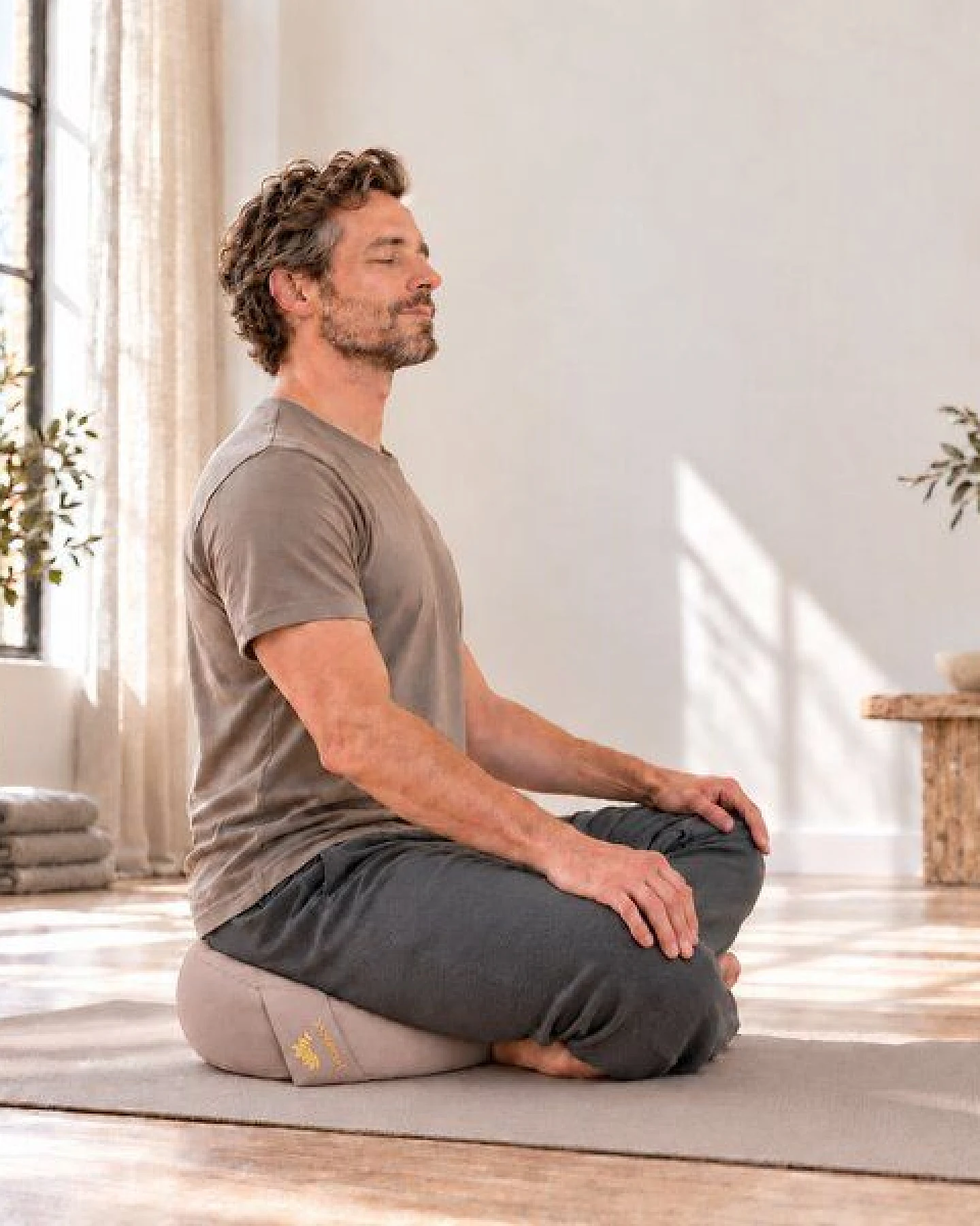 Yosana Yogakissen rund, Meditationskissen 30x15cm – Ansicht 4
