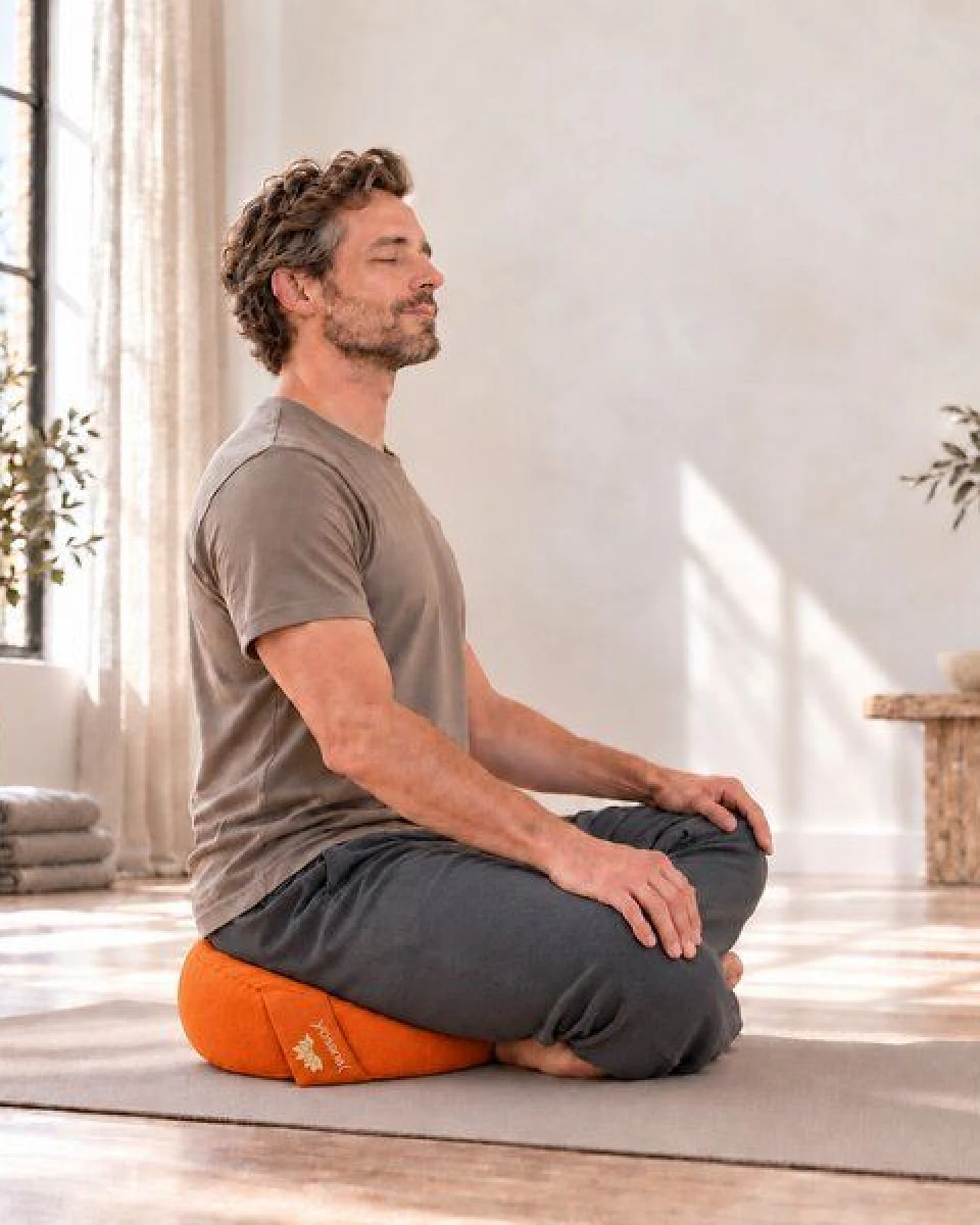 Yosana Yogakissen rund, Meditationskissen 30x15cm – Ansicht 4