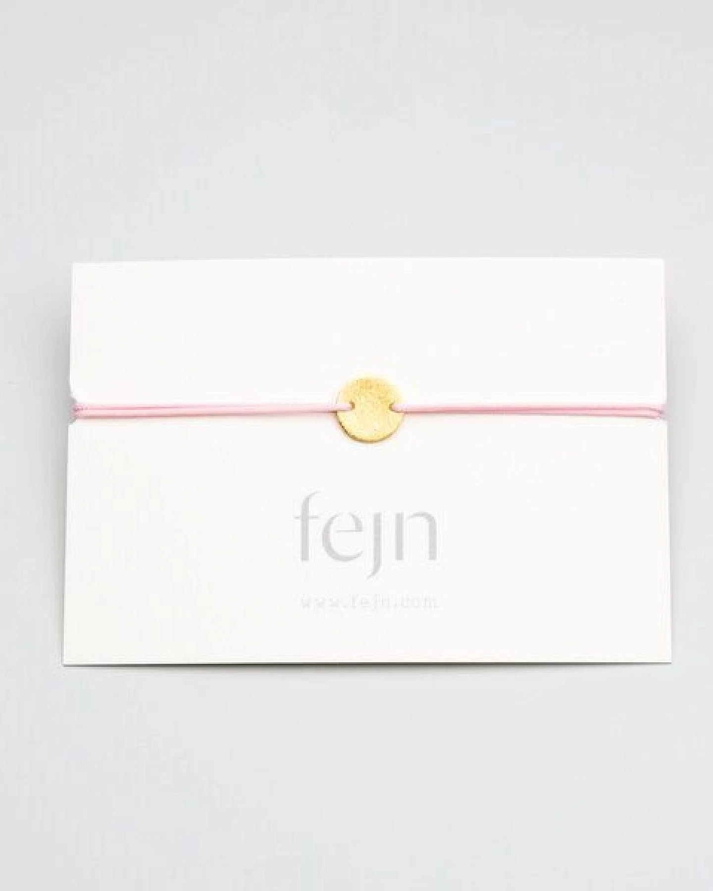 fejn jewelry Armband 'satin disc' mit farbigen Textilband – Ansicht 3
