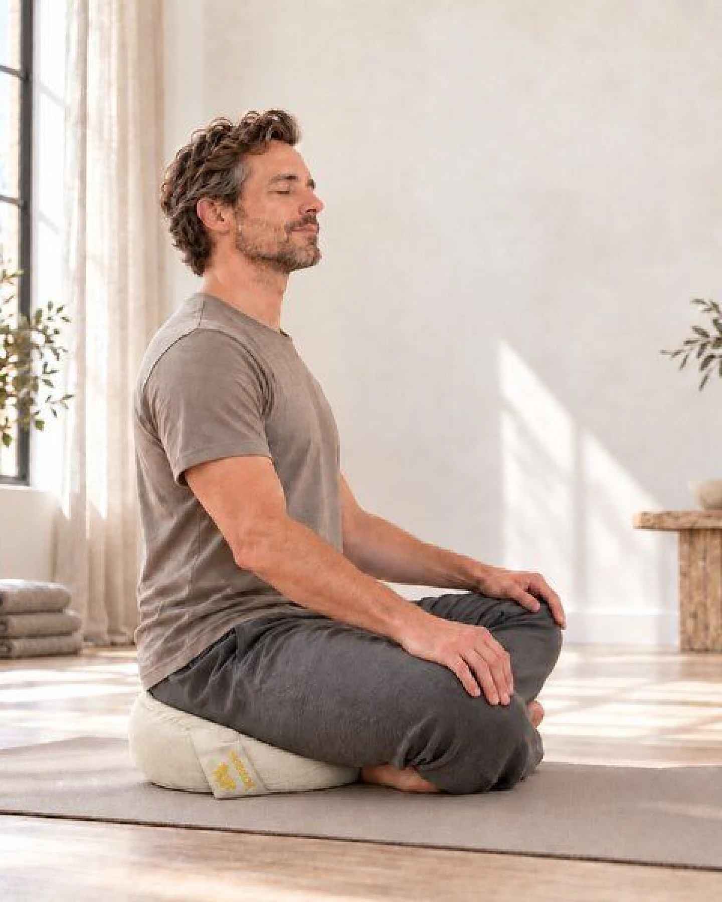 Yosana Yogakissen rund, Meditationskissen 30x15cm – Ansicht 4