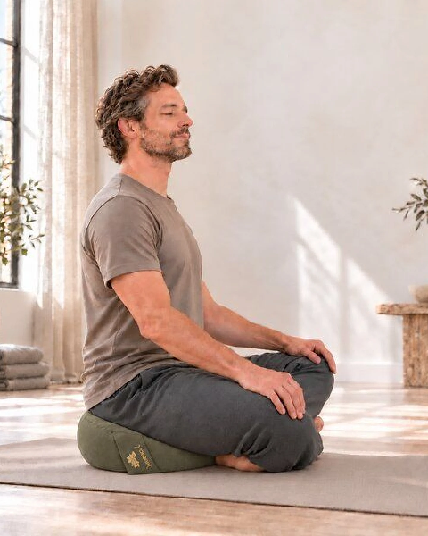 Yosana Yogakissen rund, Meditationskissen 30x15cm – Ansicht 4
