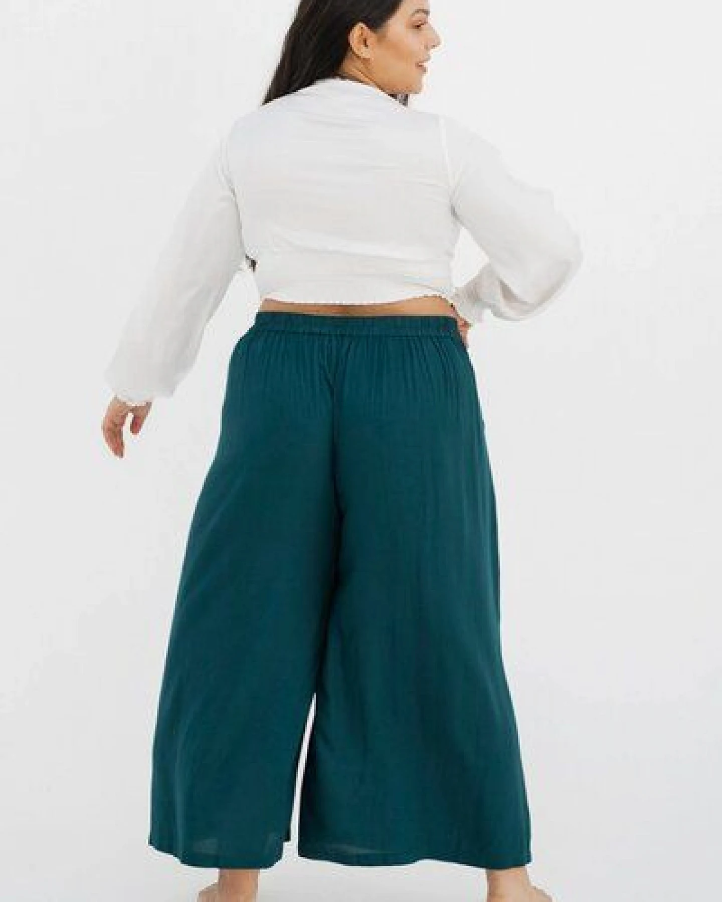 paigh Culotte Einfarbig Plus Size – Ansicht 3