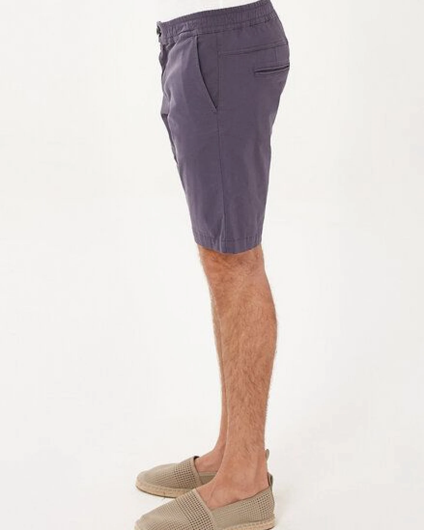 ORGANICATION Chino-Shorts aus Bio-Baumwolle mit elastischem Bund – Ansicht 3