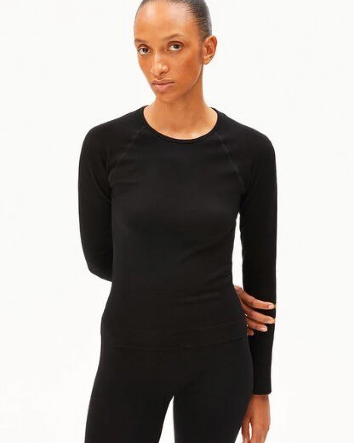 Produktseite: ARMEDANGELS SEAMLESS Damen Activewear-Longsleeve aus TENCEL Lyocell Mix
