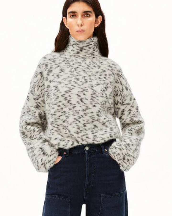 ARMEDANGELS DOTS Damen Strickpullover aus Woll-Mohair-Mix