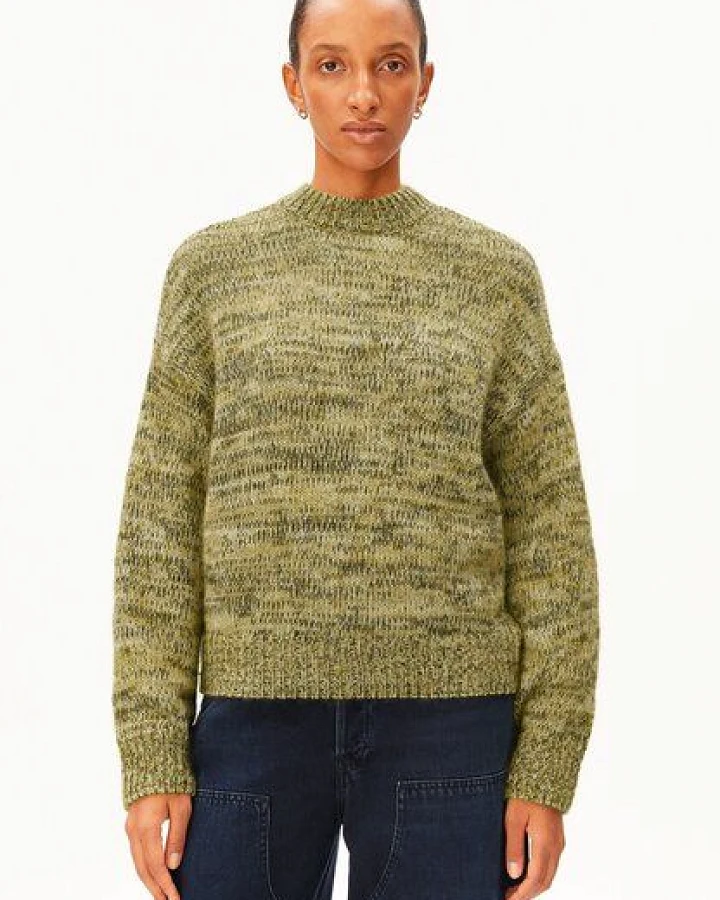 ARMEDANGELS MOULINÉ BRUSHED Damen Strickpullover aus Mohair-Woll Mix