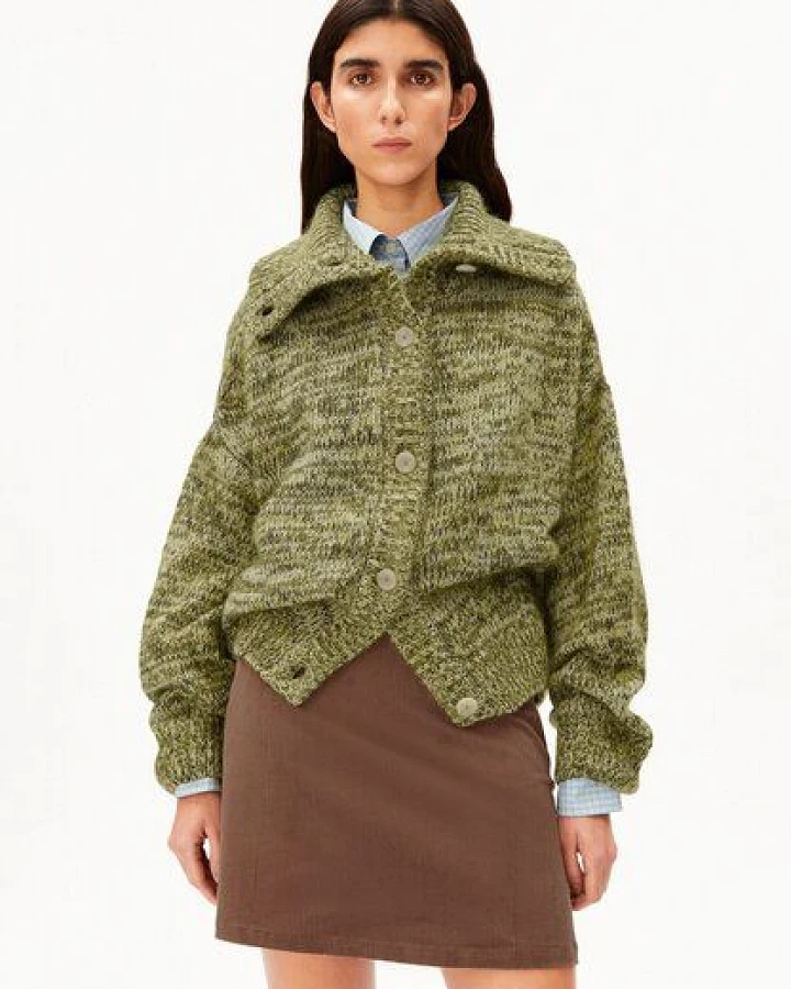 ARMEDANGELS MOULINÉ BRUSHED Damen Cardigan aus Mohair-Woll Mix