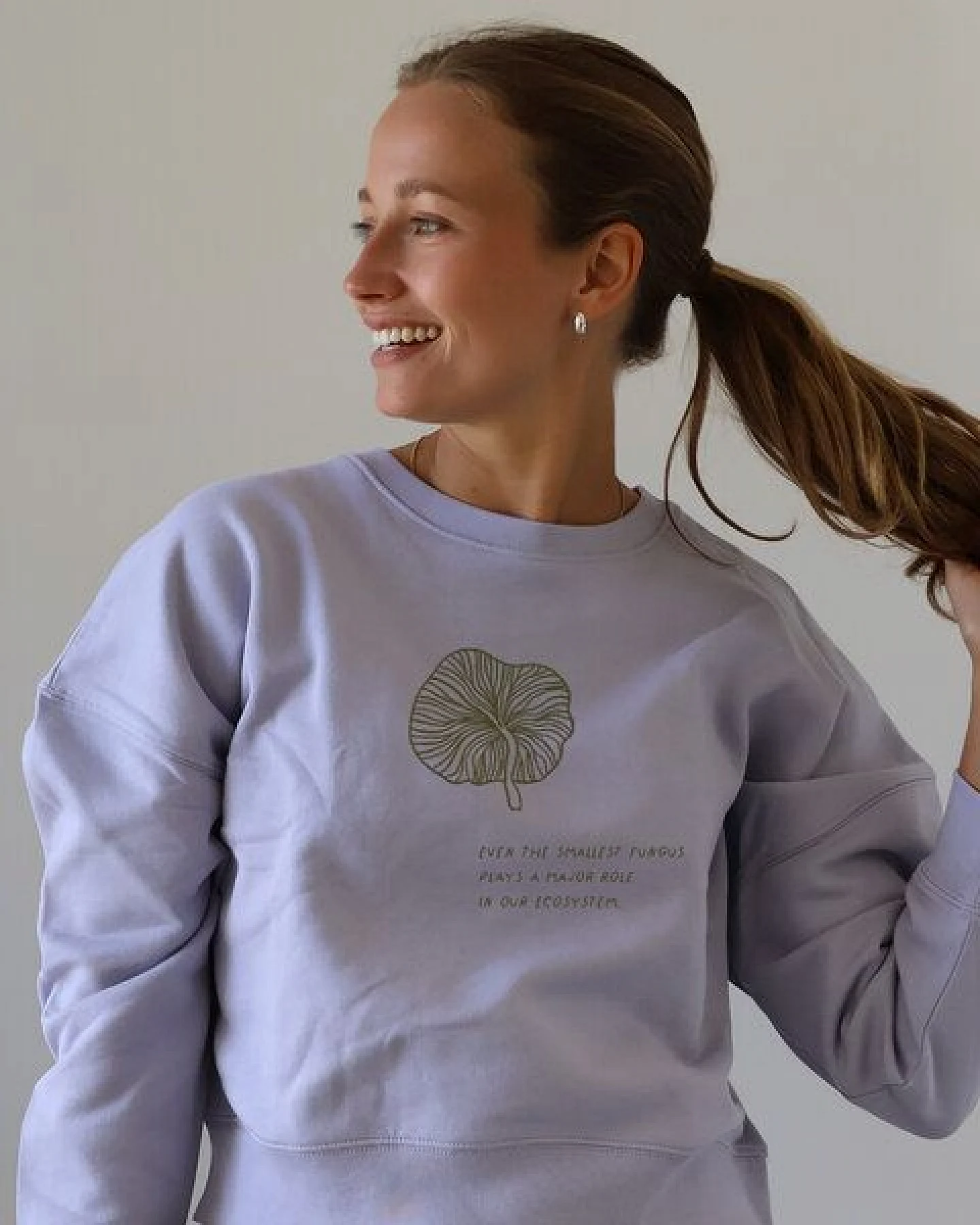 Kultgut Artdesign- Biofair- Pulloversweater im Boxistyle / Fungus – Ansicht 2