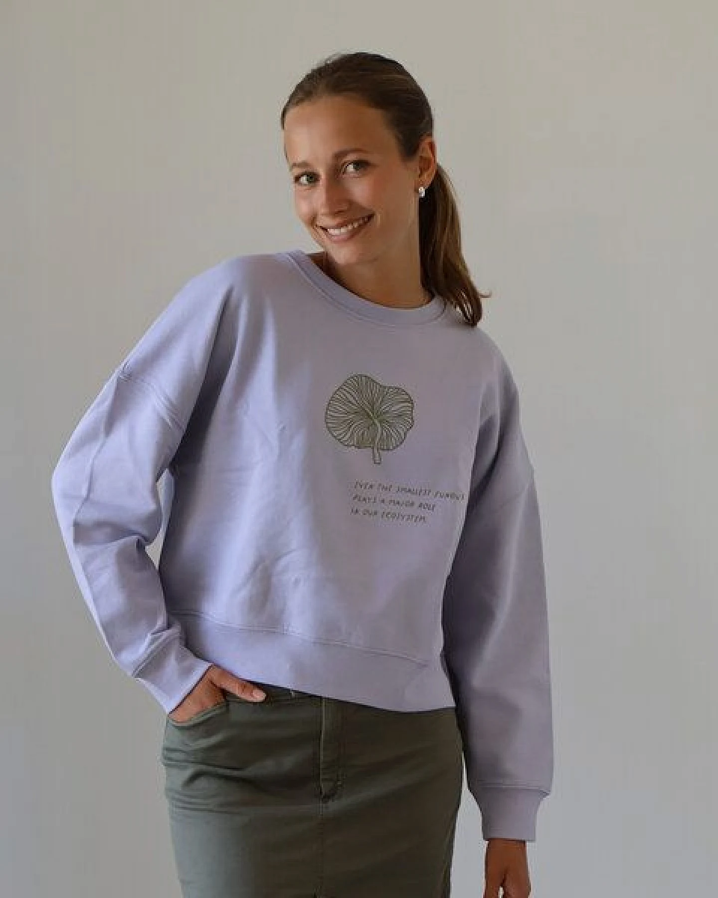 Kultgut Artdesign- Biofair- Pulloversweater im Boxistyle / Fungus – Ansicht 3