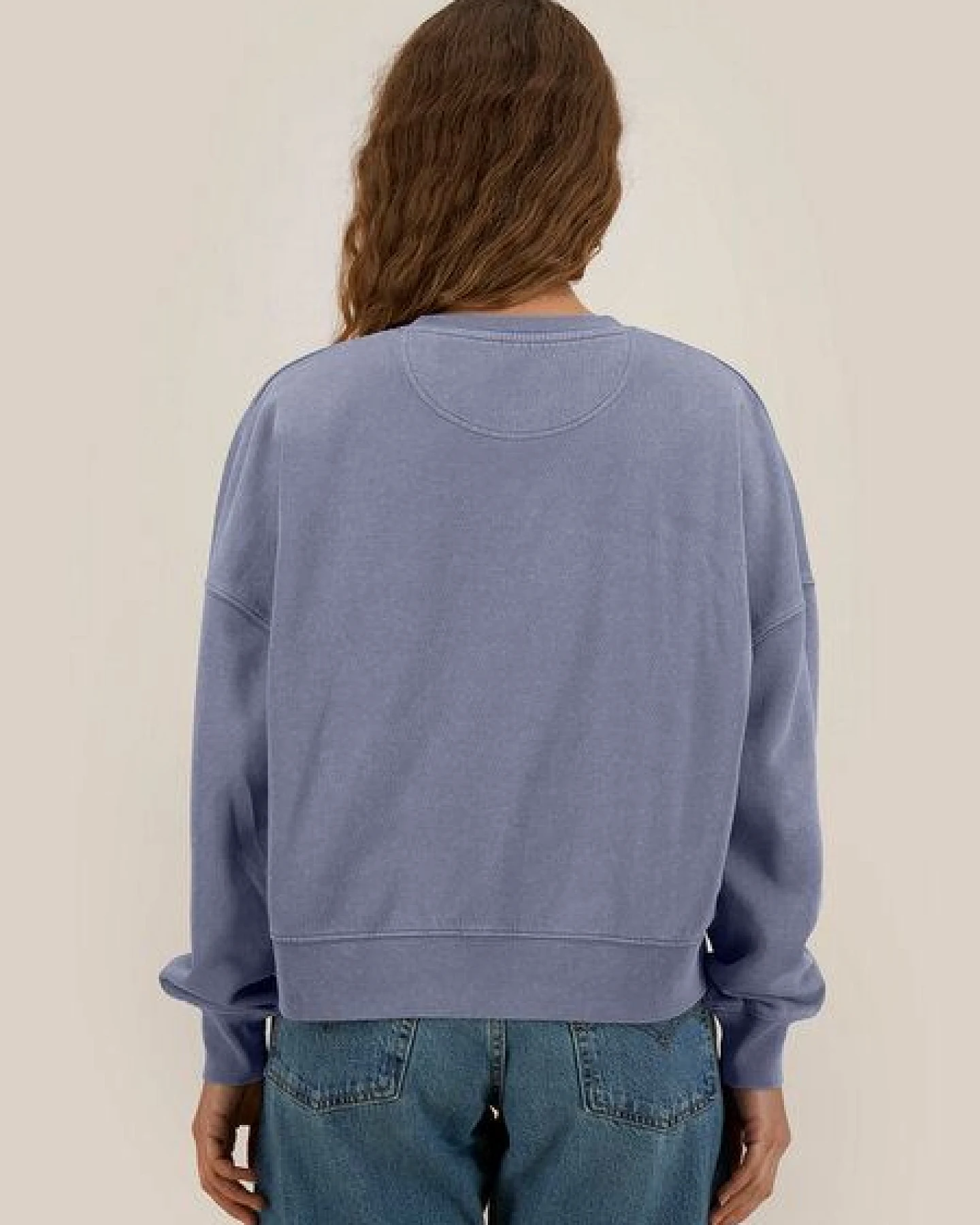Kultgut Vintagelook- Biofair- Pulloversweater im Boxistyle / structure of mushroom – Ansicht 4
