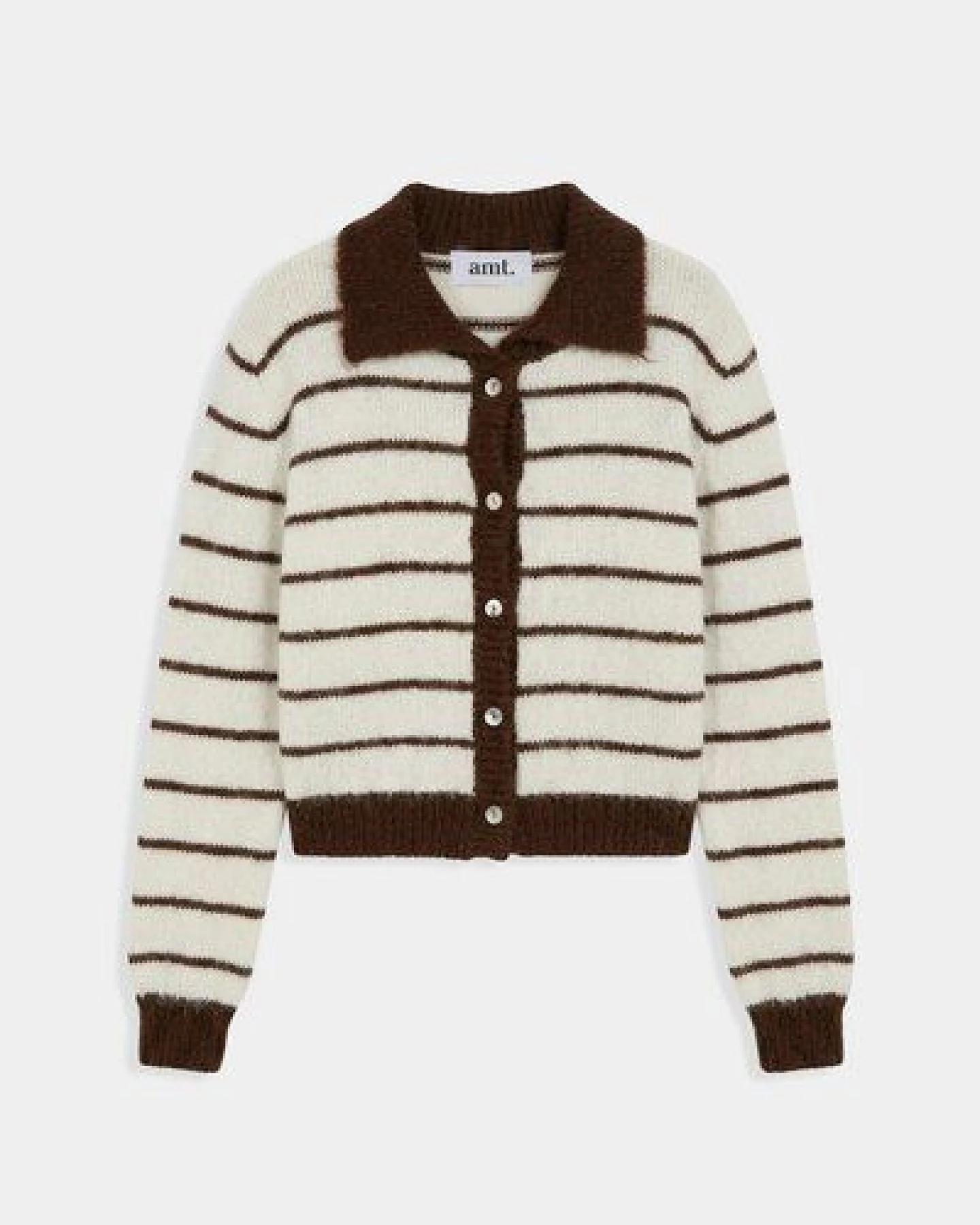 amt.studio Cardigan Praline Striped – Ansicht 4