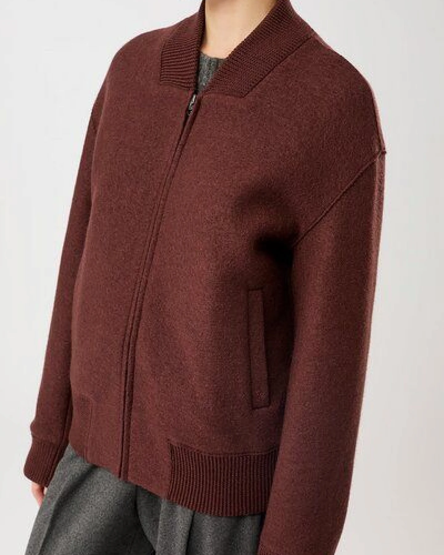 LangerChen 90er Bomber Style mit Rippe – Ansicht 3
