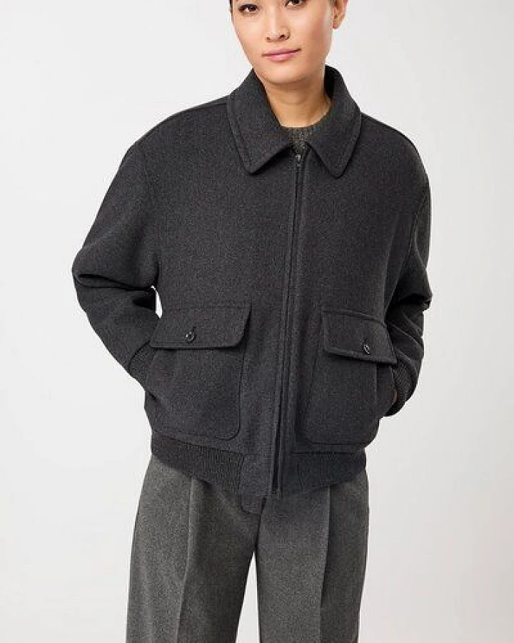 LangerChen Blouson Style aus recycelter Wolle