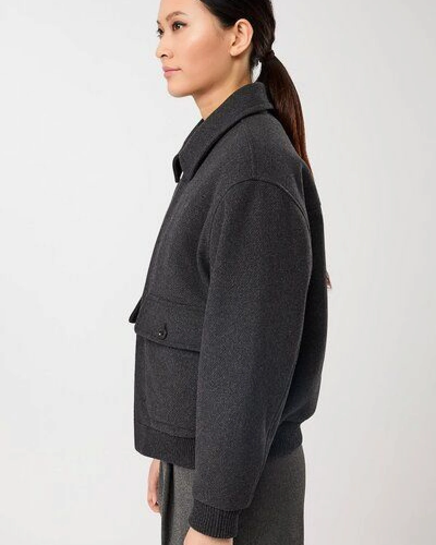 LangerChen Blouson Style aus recycelter Wolle – Ansicht 2