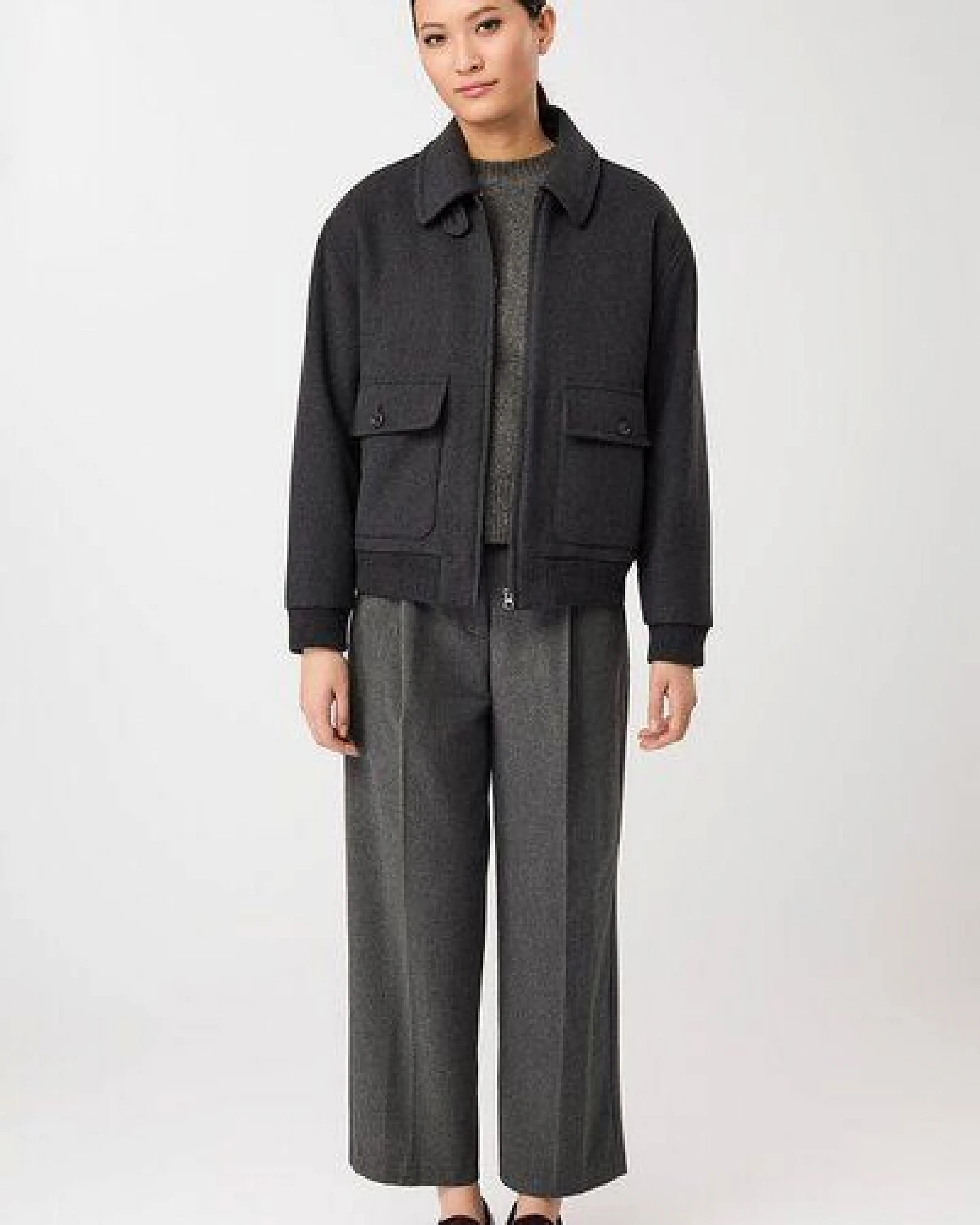 LangerChen Blouson Style aus recycelter Wolle – Ansicht 4