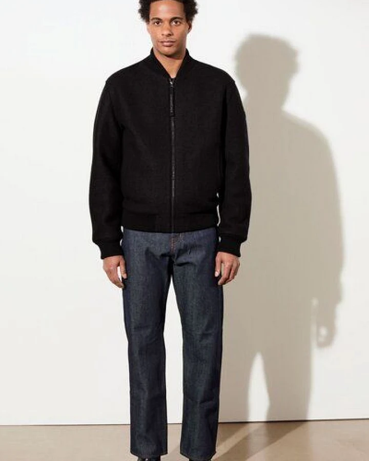 LangerChen Bomber Jacke aus Bio Wolle