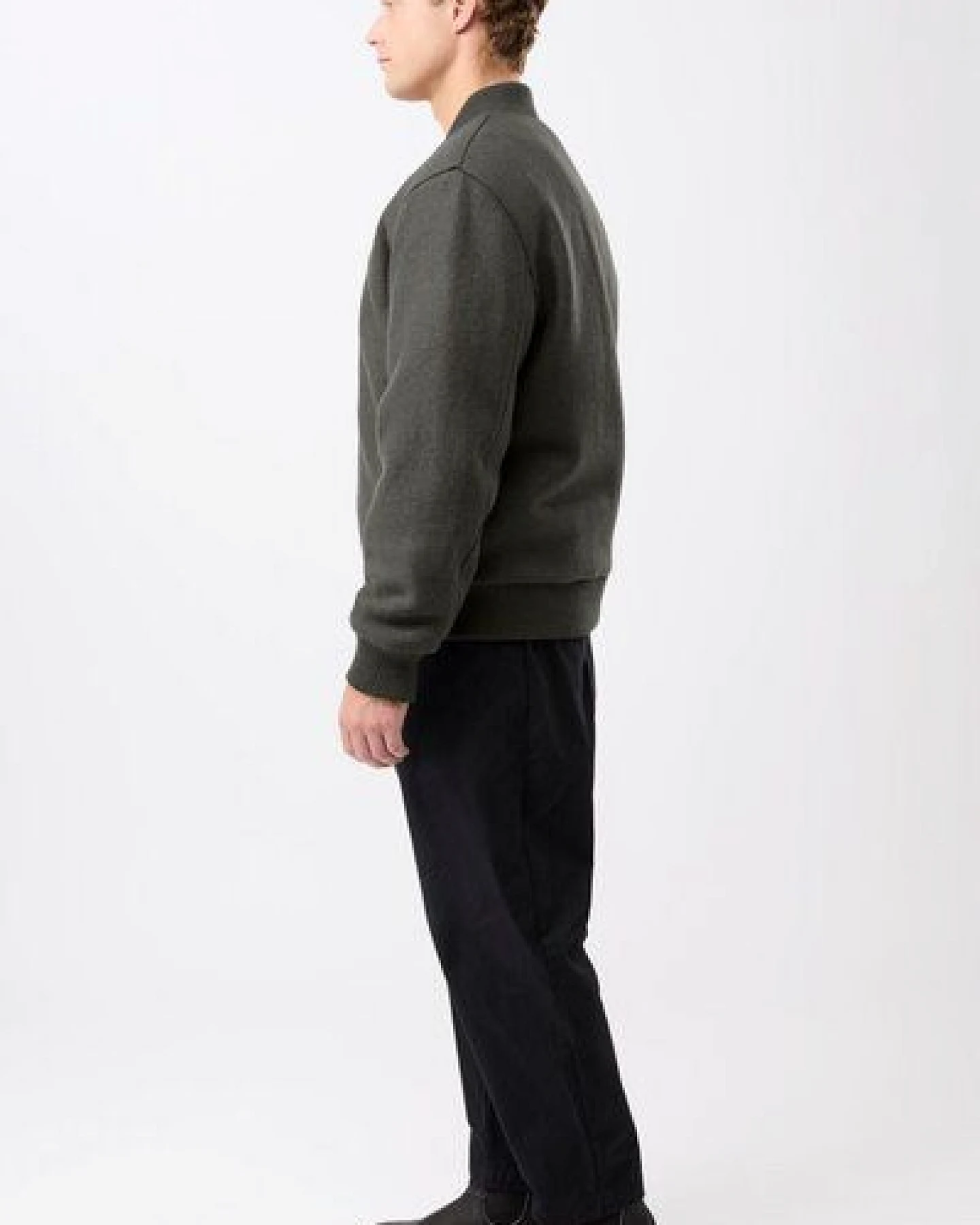 LangerChen Bomber Jacke aus Bio Wolle – Ansicht 4
