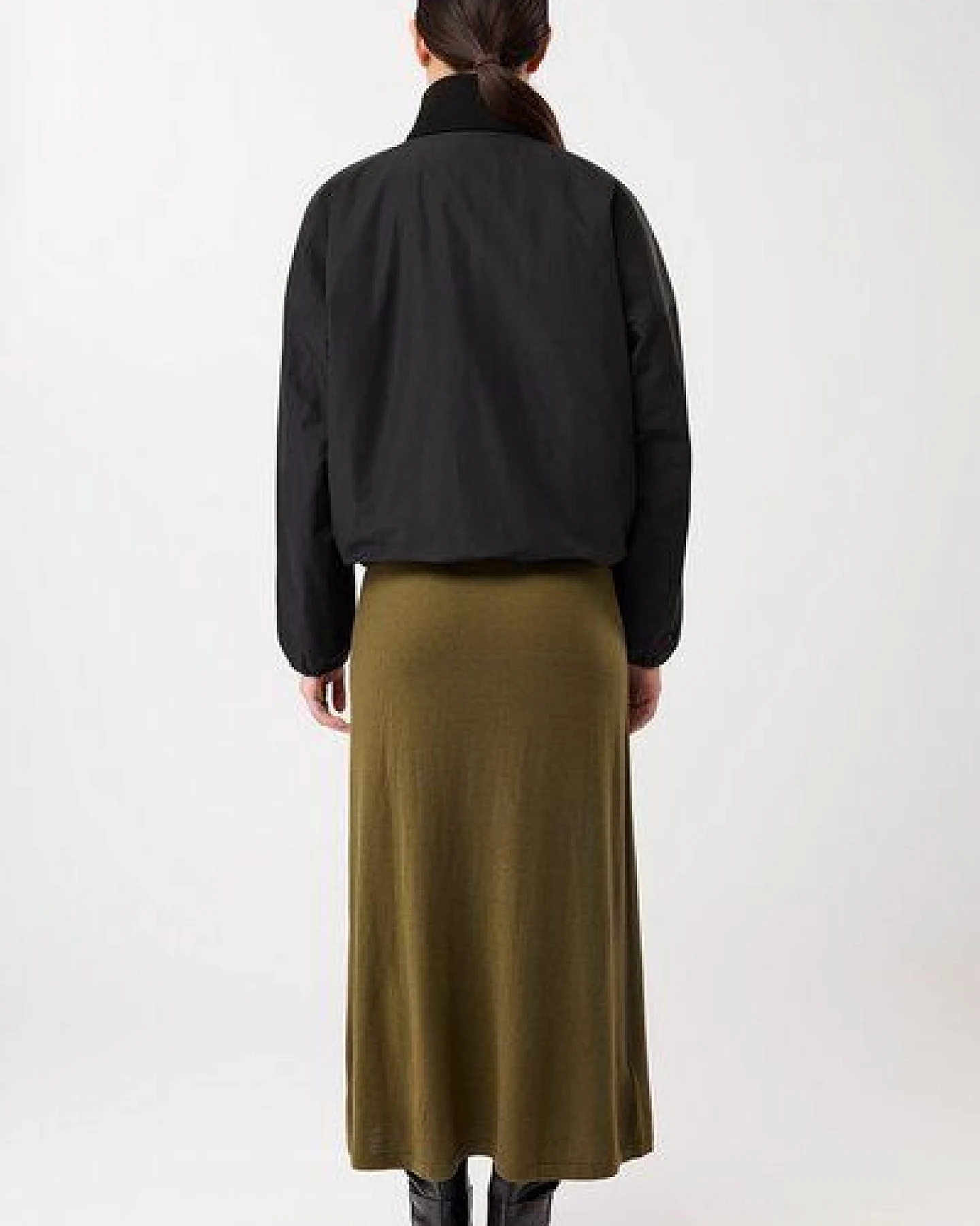 LangerChen Wattierter Blouson mit Rippenkragen – Ansicht 4