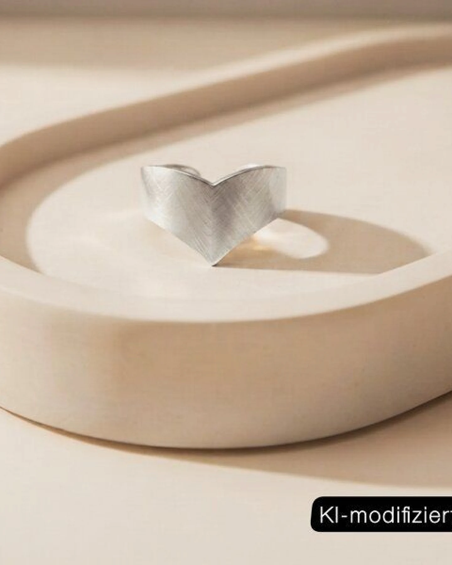 ELEKTROPULLI Größenverstellbarer Round Matt Ring ca. 1,5 cm breit – Ansicht 4