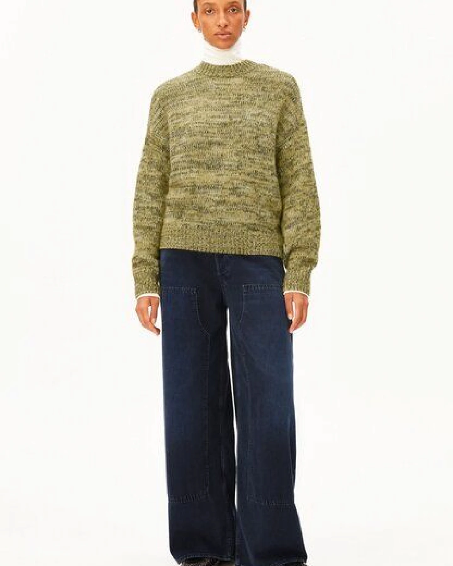 ARMEDANGELS MOULINÉ BRUSHED Damen Strickpullover aus Mohair-Woll Mix – Ansicht 3