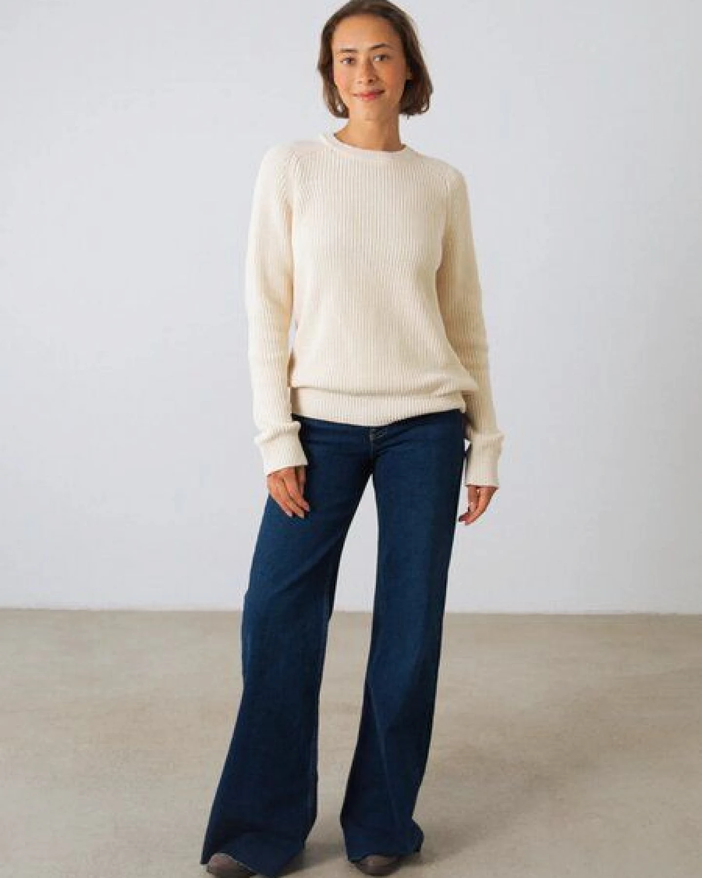 Honest Basics Damen Strickpullover aus 100% Bio-Baumwolle – Ansicht 2