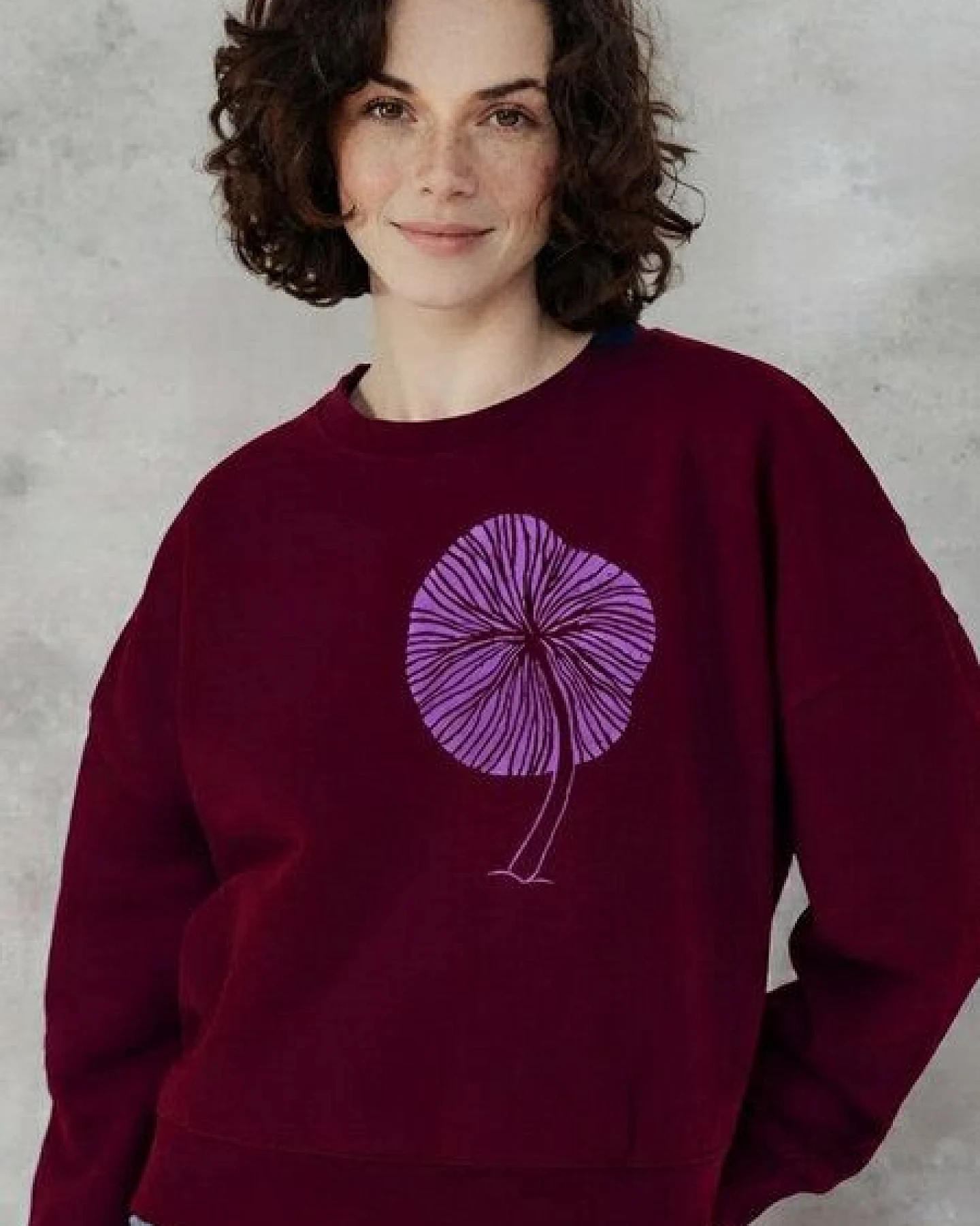 Kultgut Artdesign - Biofair- Pulloversweater im Boxistyle / Nature Umbrella – Ansicht 3