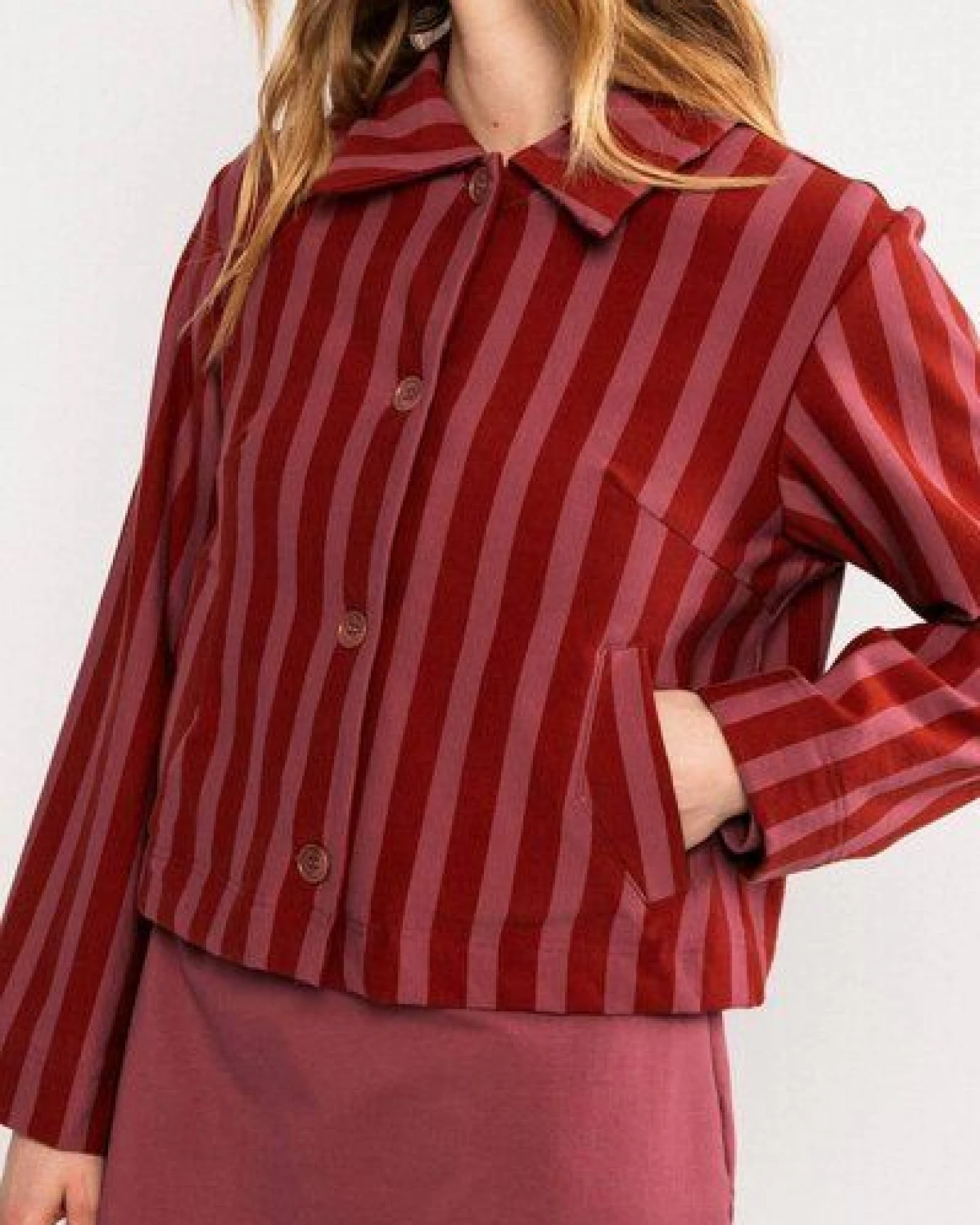 Blutsgeschwister Gestreifte Jacke "Jacky's Joy" aus Biobaumwolle – Ansicht 2
