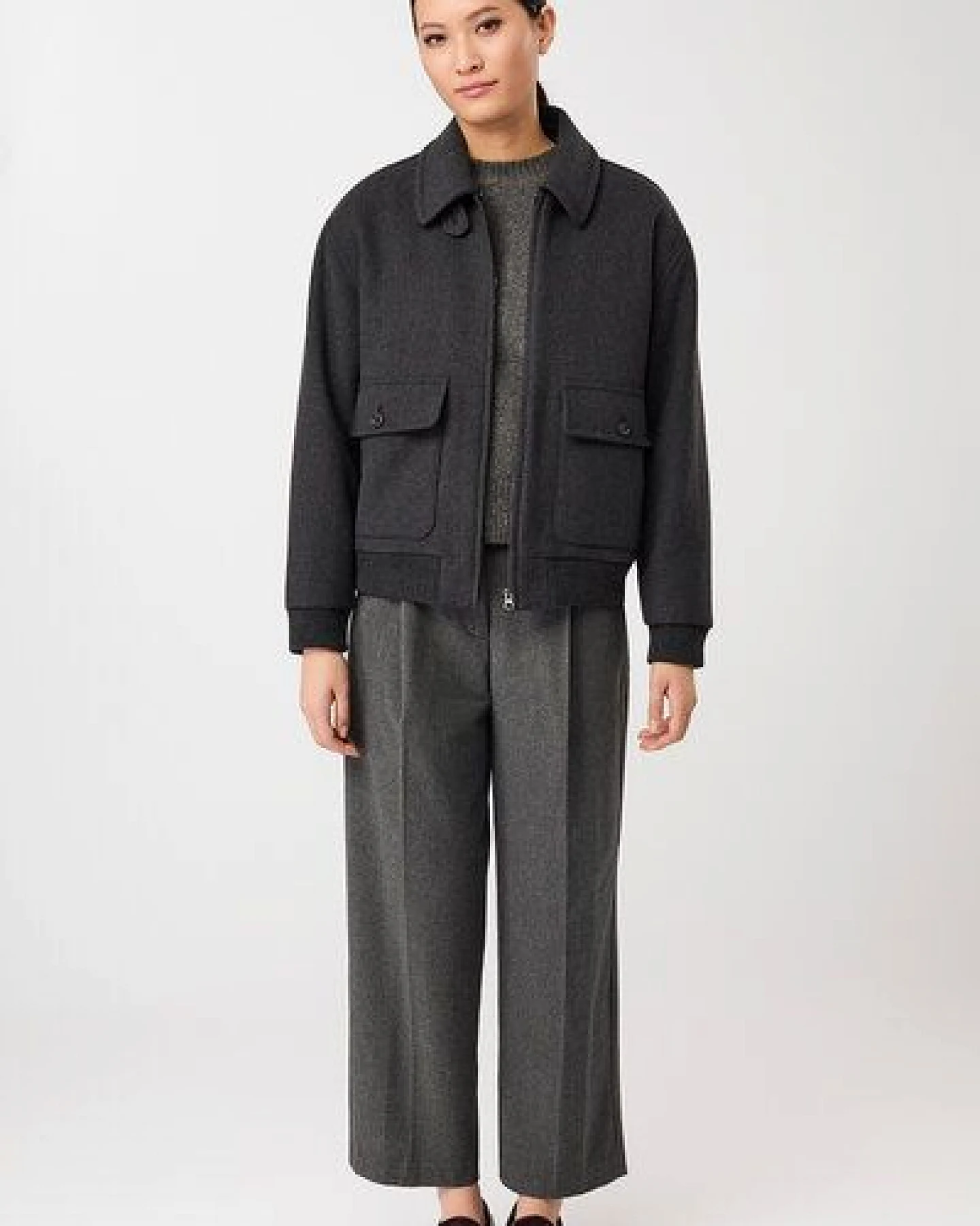 LangerChen Blouson Style aus recycelter Wolle – Ansicht 3