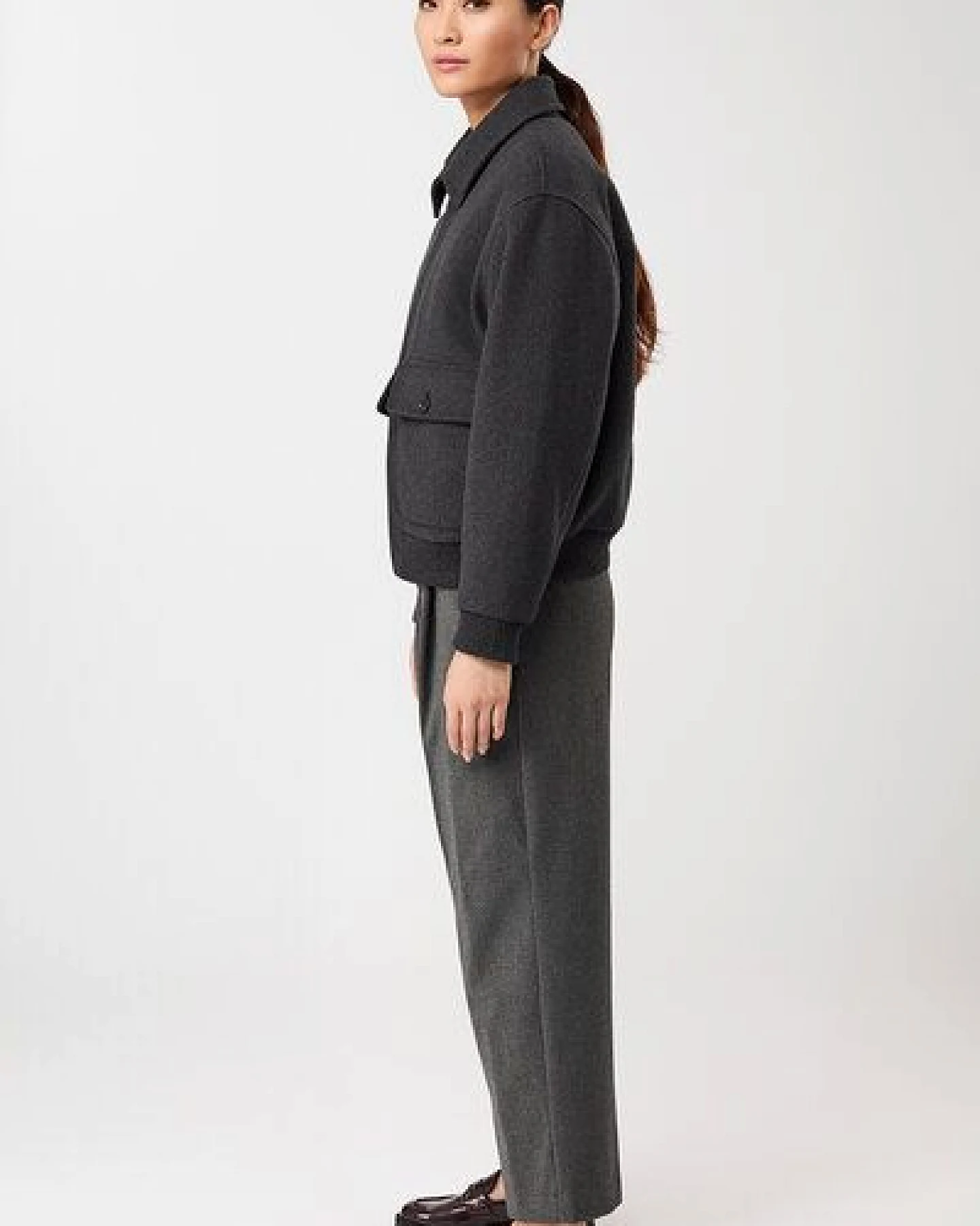 LangerChen Blouson Style aus recycelter Wolle – Ansicht 4