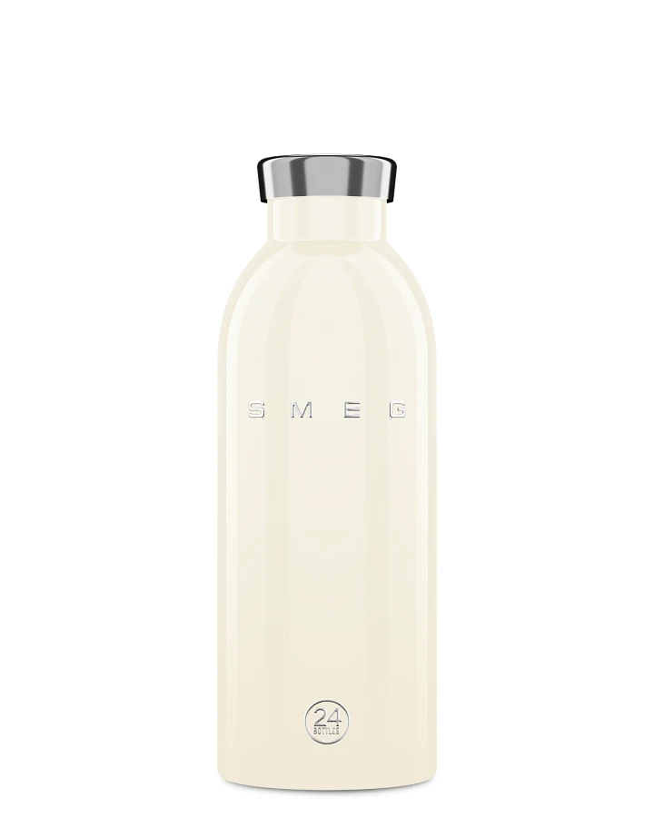 Thermos Trinkflasche aus Edelstahl 500 ml, weiss, Clima Bottle SMEG x 24Bottles Cream - 24Bottles