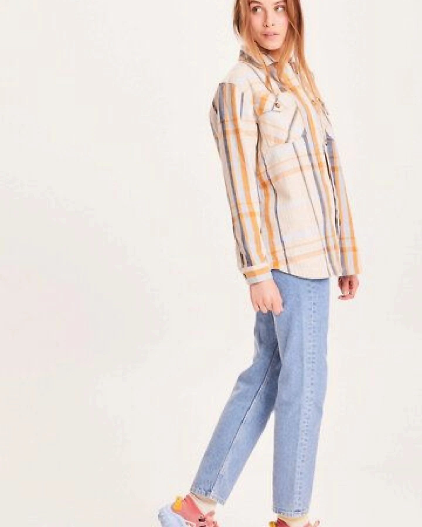 KnowledgeCotton Apparel Overshirt - Lillian - aus Bio-Baumwolle – Ansicht 4