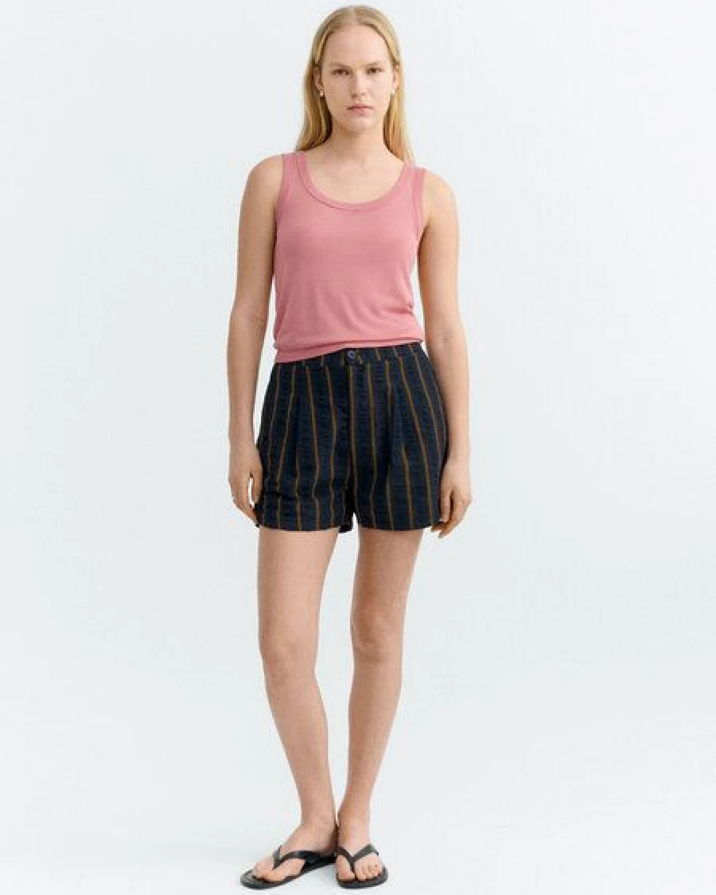 thinking mu Damen Shorts - Nar Shorts Seersucker - aus Baumwolle – Ansicht 3