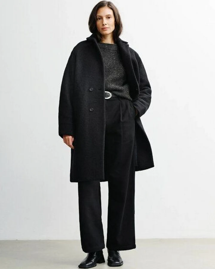 Rotholz Unisex Mantel Wool Formal Overcoat