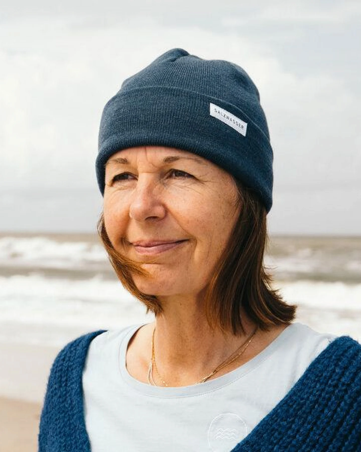 NORDSTRAND - Mütze aus 100% Merinowolle SALZWASSER – Ansicht 4