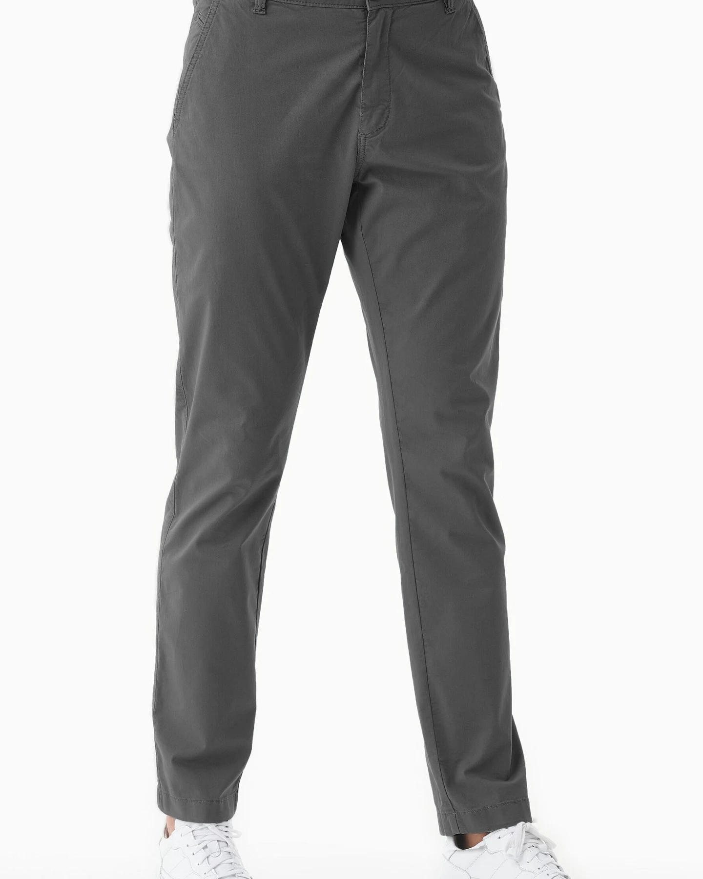 ORGANICATION Herren vegan Hose Slim-Fit Asphaltgrau – Ansicht 2