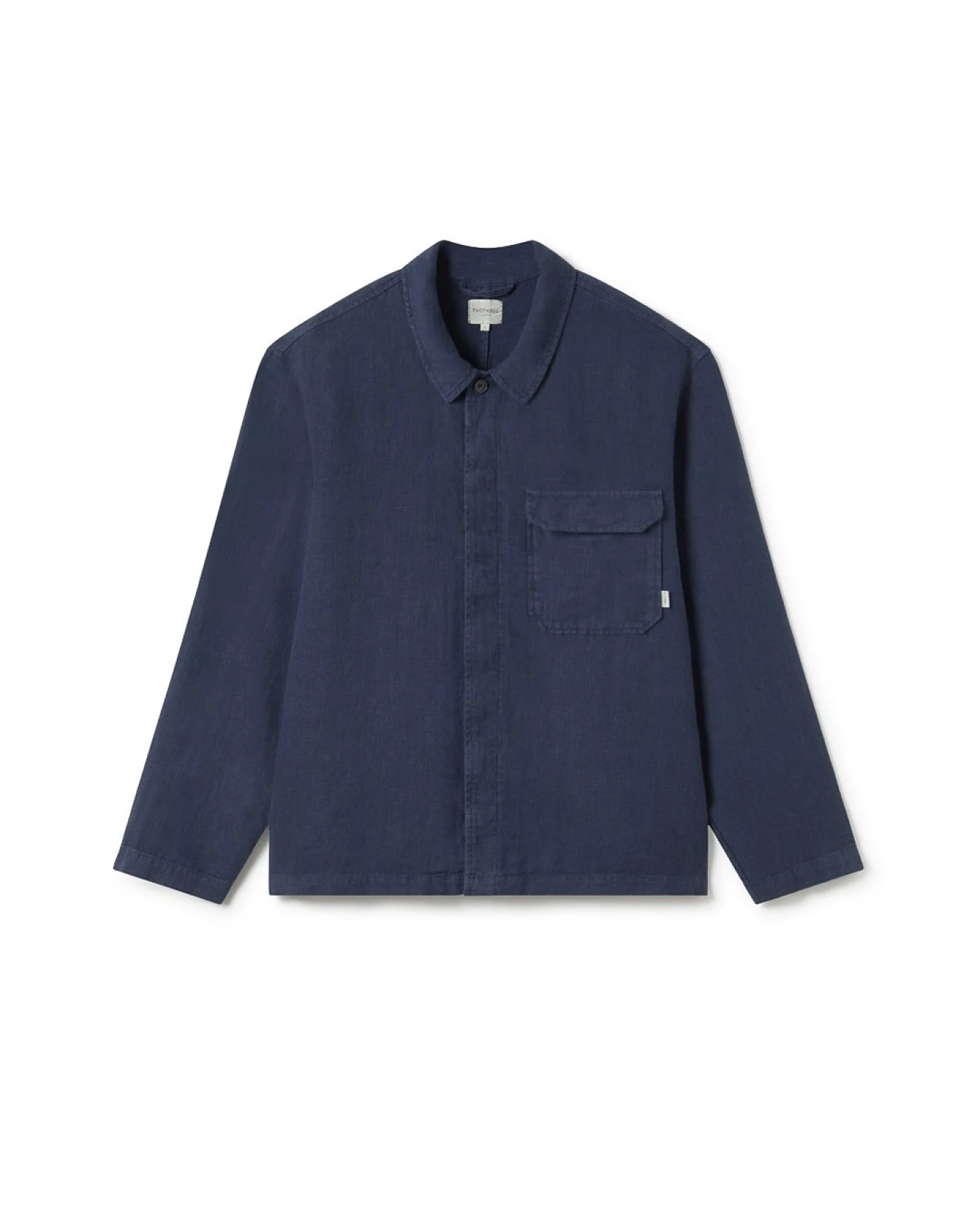 TWOTHIRDS Herren vegan Überhemd Walpole Marineblau – Ansicht 2
