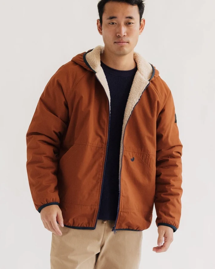 TWOTHIRDS Herren vegan Jacke Hakluyt Umber Orange