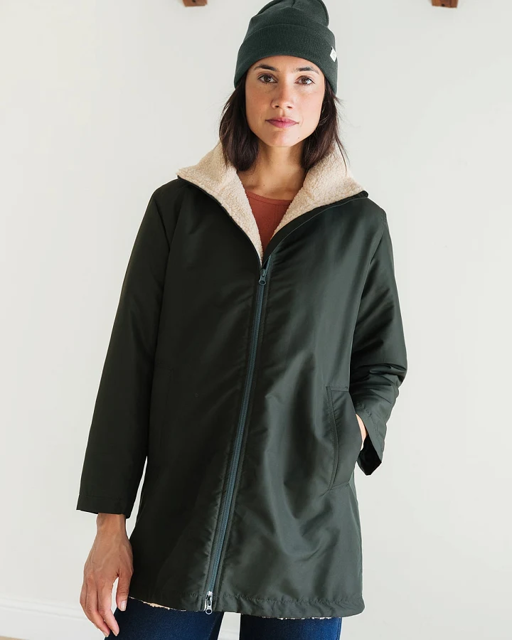 TWOTHIRDS Damen vegan Jacke Zafiria Waldgrün