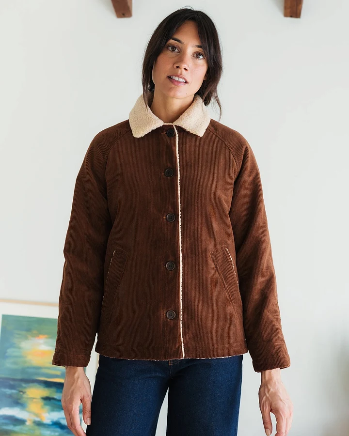 TWOTHIRDS Damen vegan Jacke Misali Cappuccino