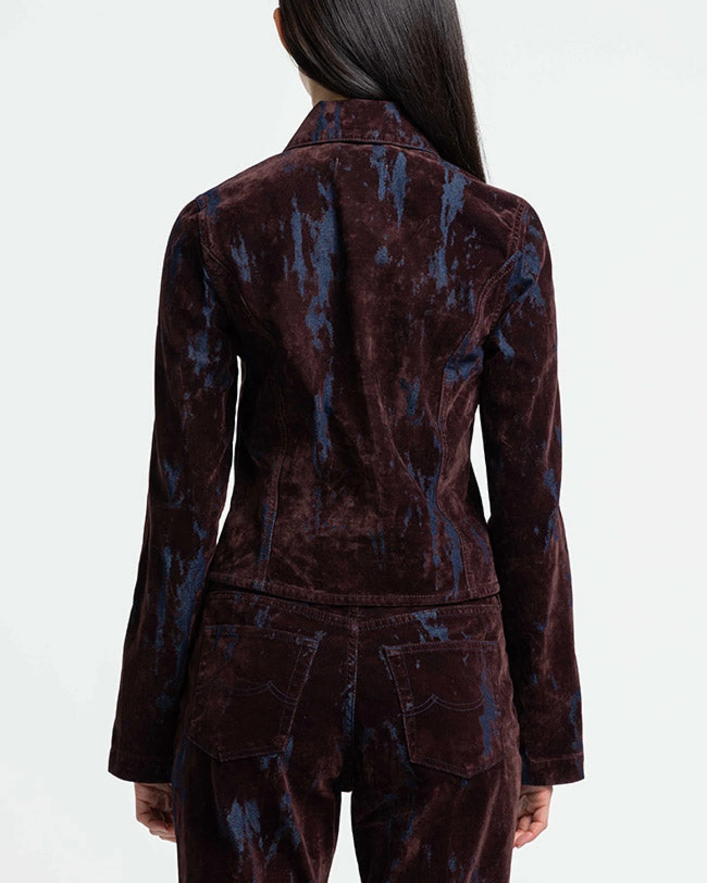 Kings of Indigo Damen vegan Jacke Iwashiro Fudge Flock – Ansicht 2
