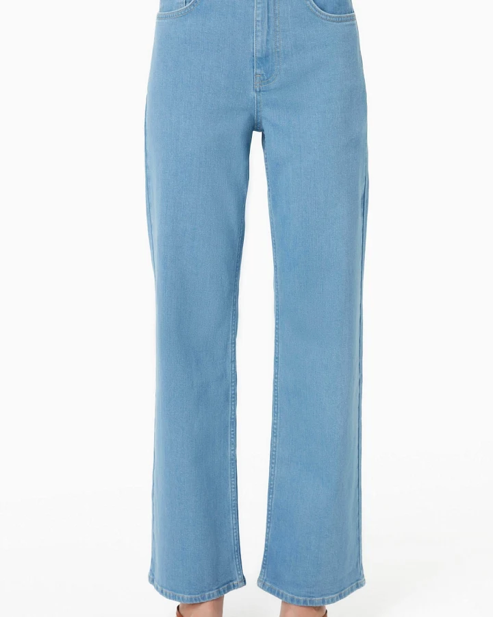 ORGANICATION Damen vegan Jeans Hellblau