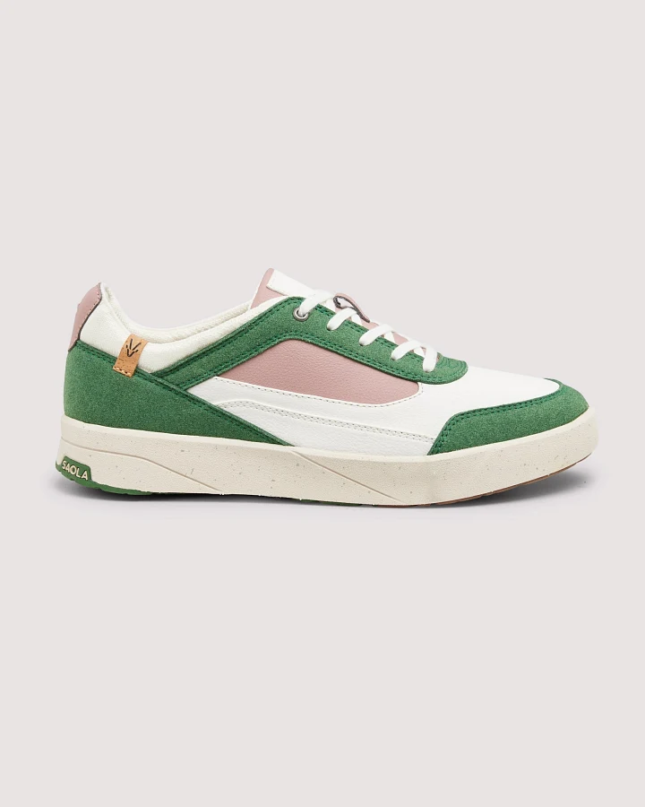 SAOLA Damen vegan Sneaker Damen Quito Grün/Rosa