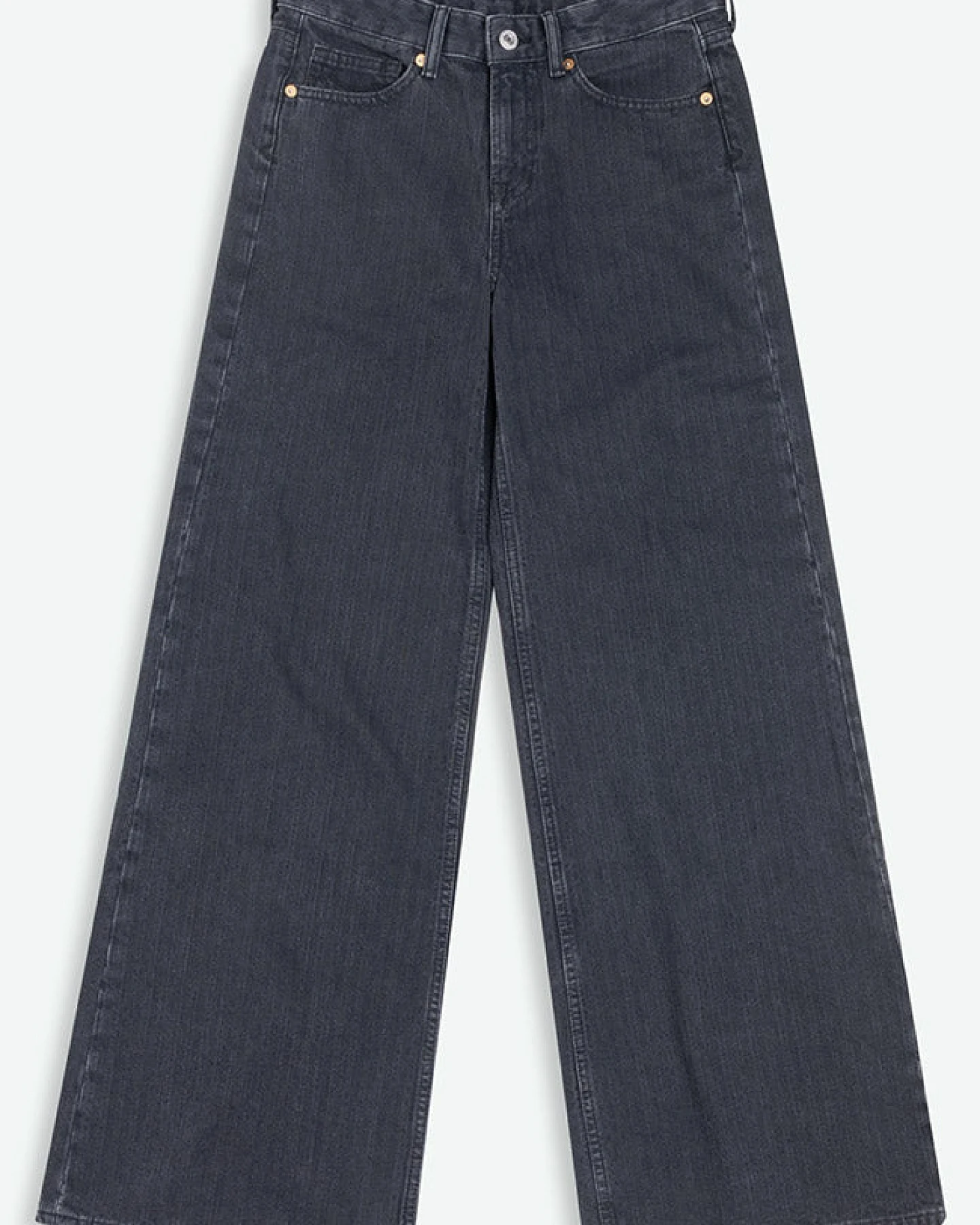 Kings of Indigo Damen vegan Jeans Tanja Stripe Washed Schwarz – Ansicht 2