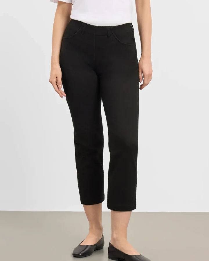 LAURIE Damen vegan Hose Patricia Regular Cl Schwarz