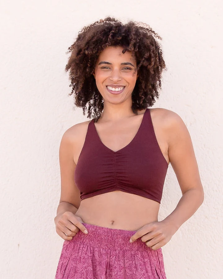 Jaya Organics Bra Carolina - Burgundy S