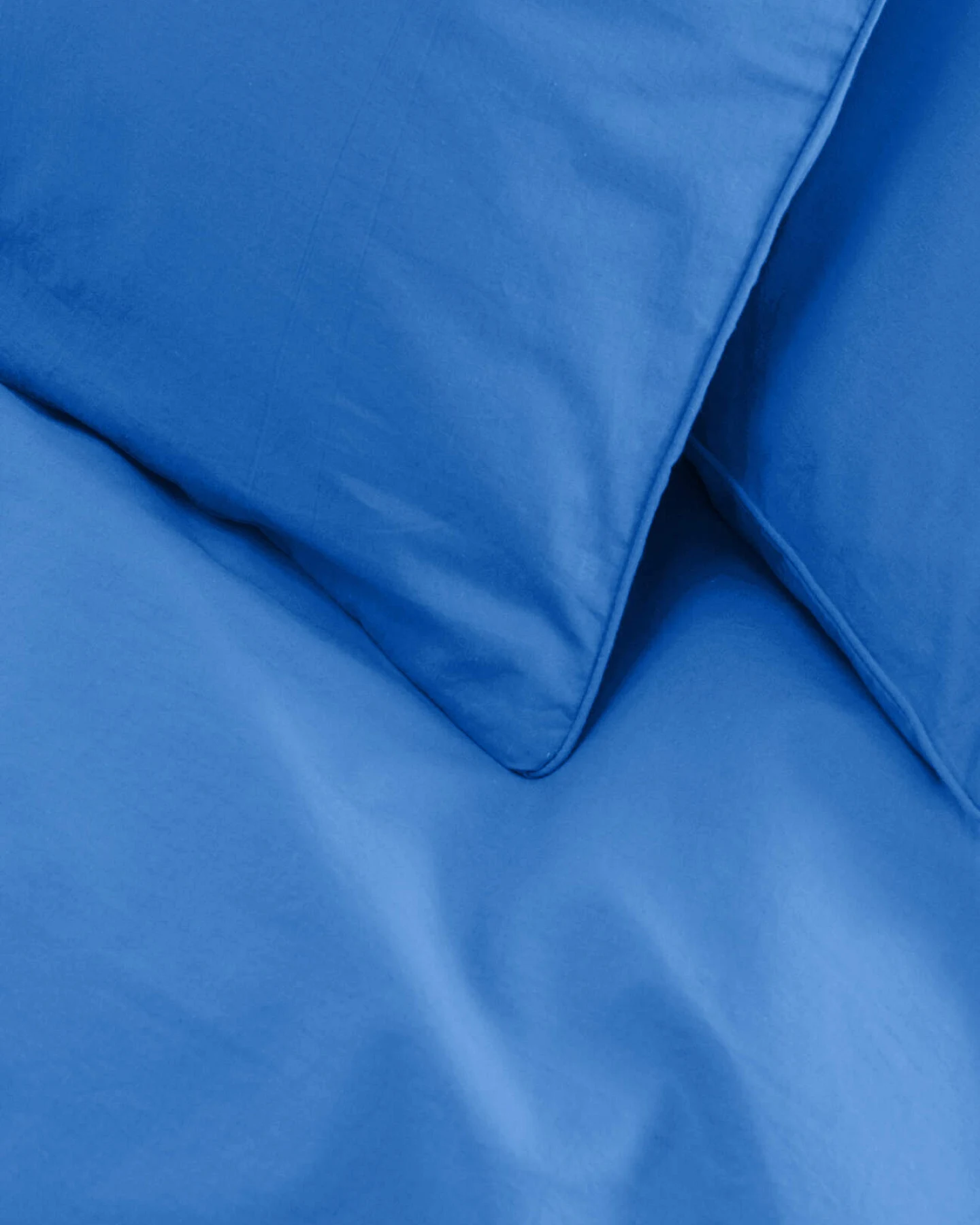 hessnatur Perkal Bettwäsche-Set aus Bio-Baumwolle - blau - Größe 135x200 / 40x80 cm – Ansicht 3