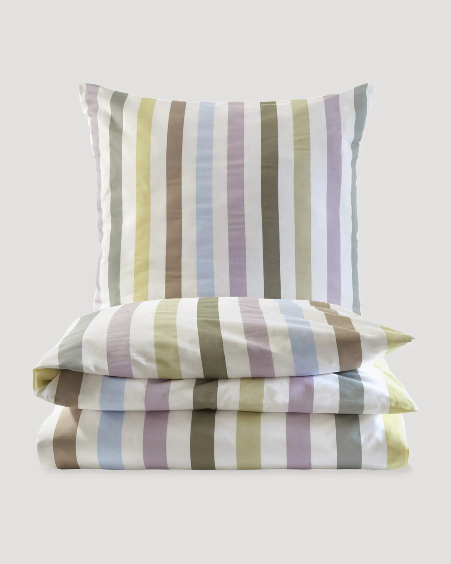 hessnatur Renforcé Bettwäsche-Set CANNES aus Bio-Baumwolle - grün - Größe 155x220 / 40x80 cm – Ansicht 3